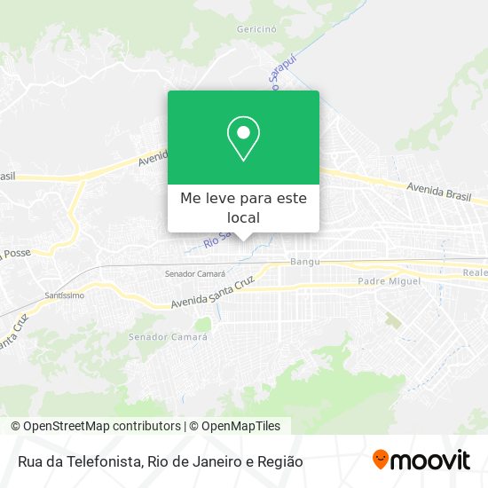 Rua da Telefonista mapa