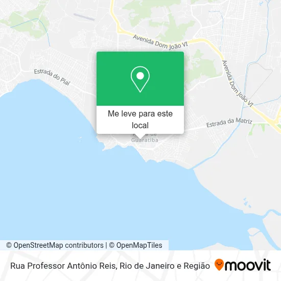 Rua Professor Antônio Reis mapa