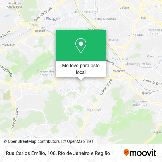 Rua Carlos Emílio, 108 mapa