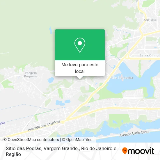 Sitio das Pedras, Vargem Grande. mapa