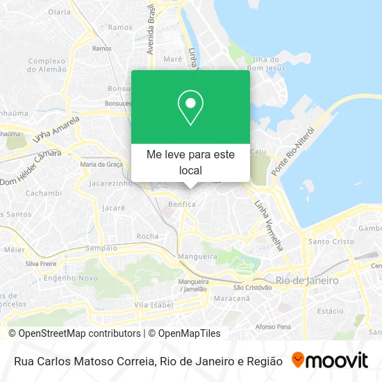 Rua Carlos Matoso Correia mapa