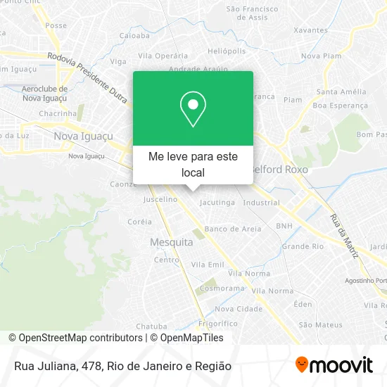 Rua Juliana, 478 mapa