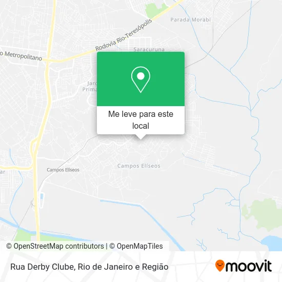 Rua Derby Clube mapa