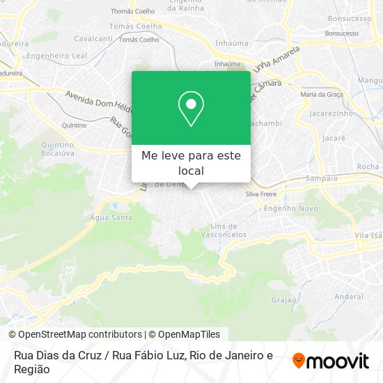 Rua Dias da Cruz / Rua Fábio Luz mapa