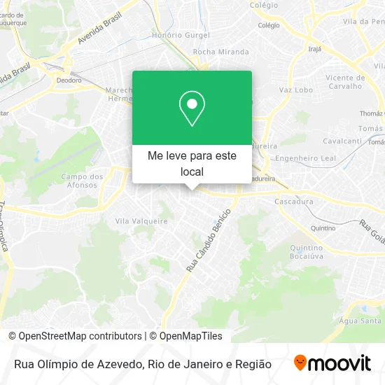 Rua Olímpio de Azevedo mapa