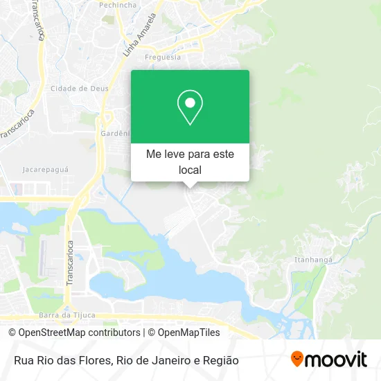 Rua Rio das Flores mapa