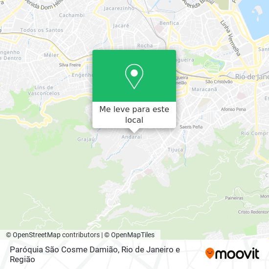 Paróquia São Cosme Damião mapa