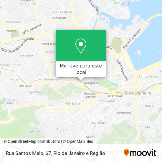 Rua Santos Melo, 67 mapa