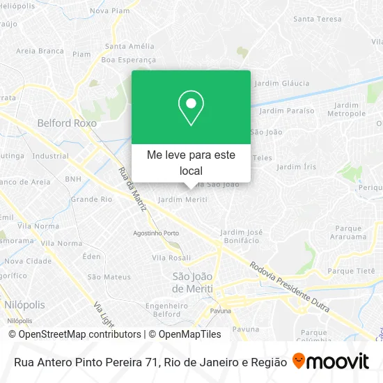 Rua Antero Pinto Pereira 71 mapa