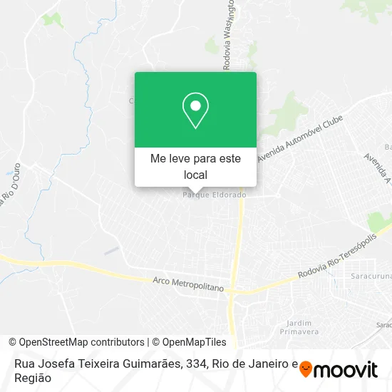 Rua Josefa Teixeira Guimarães, 334 mapa