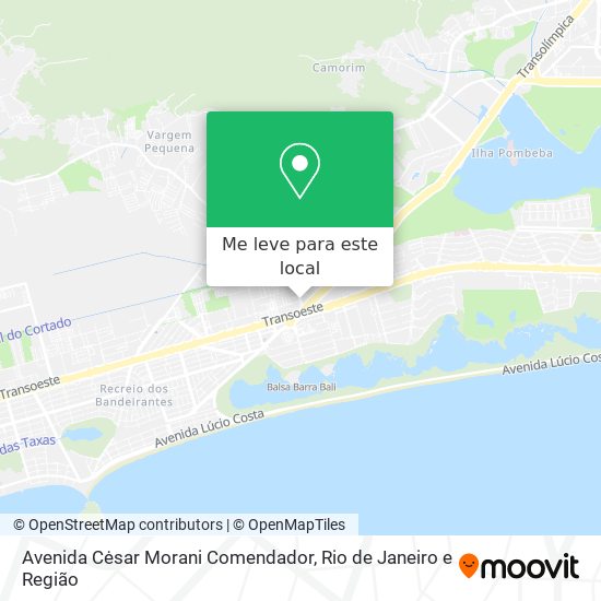Avenida Cėsar Morani Comendador mapa