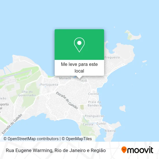 Rua Eugene Warming mapa