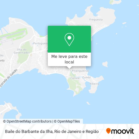 Baile do Barbante da Ilha mapa