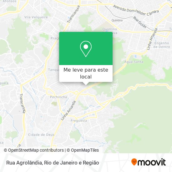 Rua Agrolândia mapa