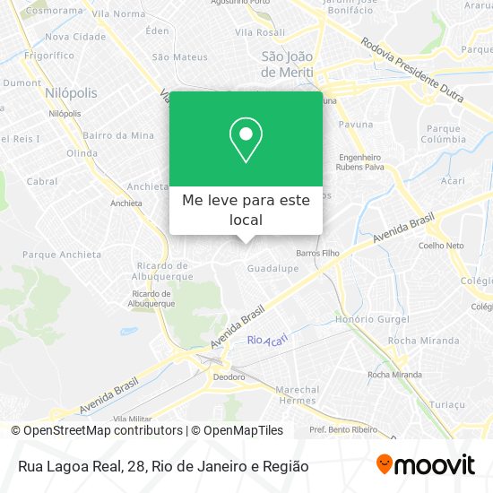 Rua Lagoa Real, 28 mapa