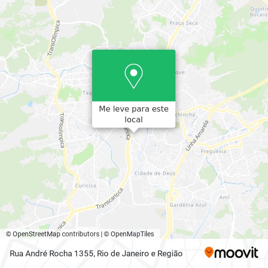 Rua André Rocha 1355 mapa