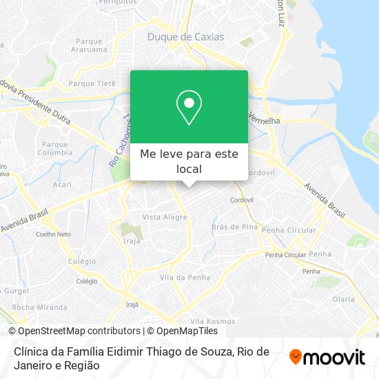 Clínica da Família Eidimir Thiago de Souza mapa