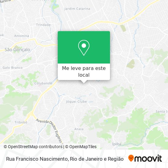 Rua Francisco Nascimento mapa