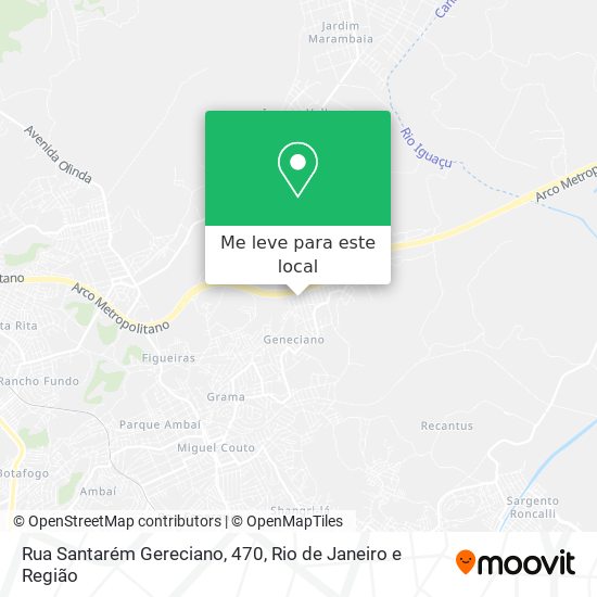 Rua Santarém Gereciano, 470 mapa