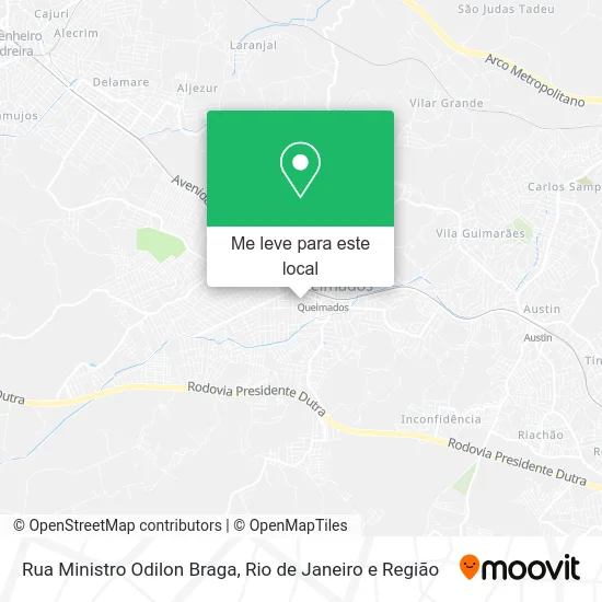 Rua Ministro Odilon Braga mapa