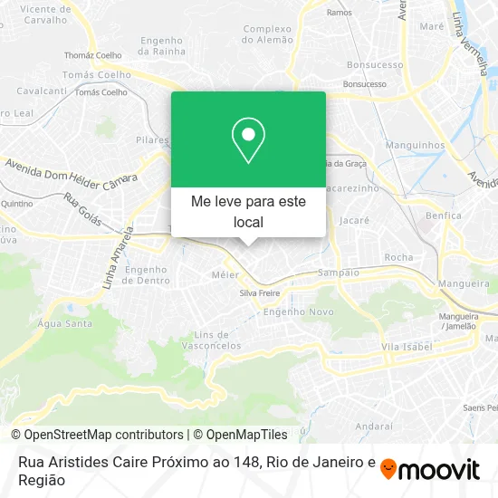 Rua Aristides Caire Próximo ao 148 mapa
