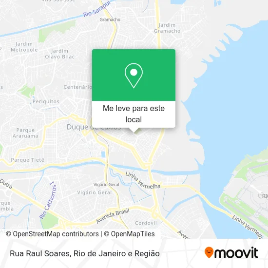 Rua Raul Soares mapa