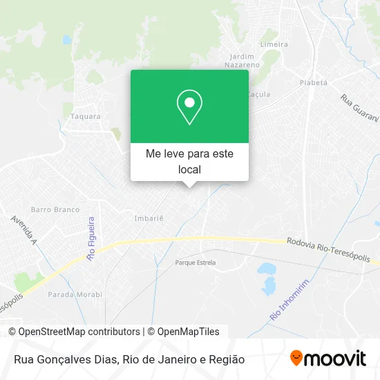 Rua Gonçalves Dias mapa