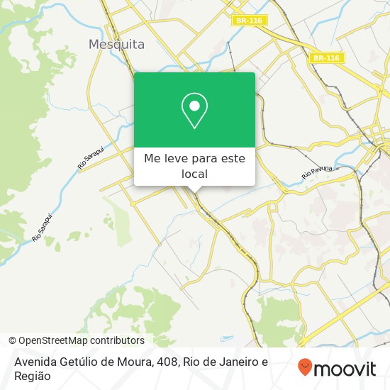 Avenida Getúlio de Moura, 408 mapa