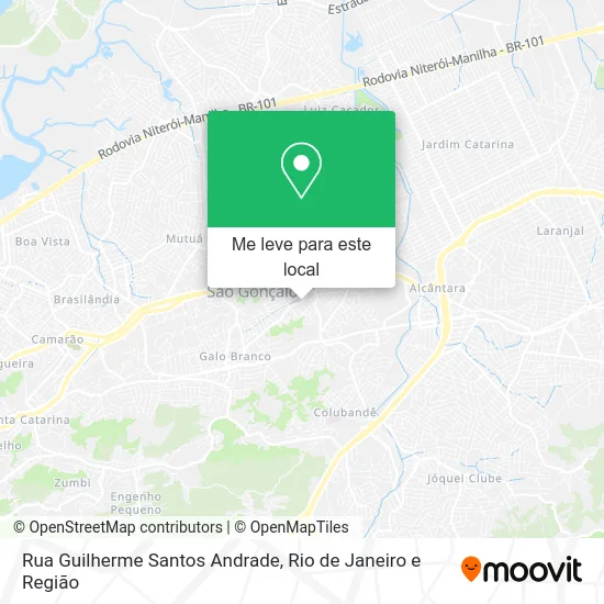 Rua Guilherme Santos Andrade mapa