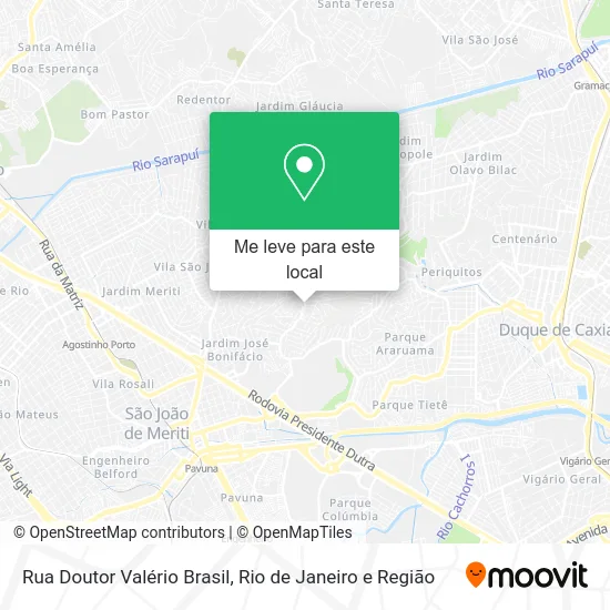 Rua Doutor Valério Brasil mapa