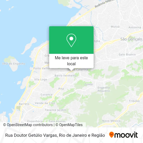 Rua Doutor Getúlio Vargas mapa
