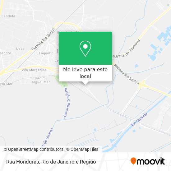 Rua Honduras mapa