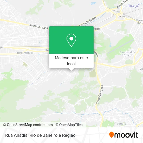 Rua Anadia mapa