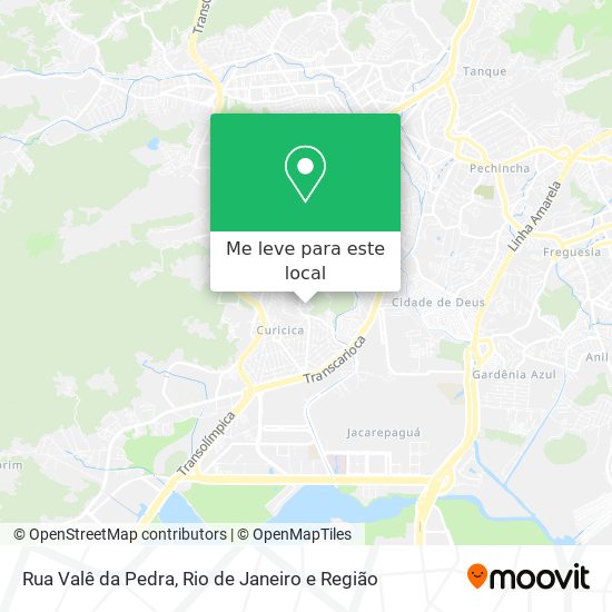 Rua Valê da Pedra mapa