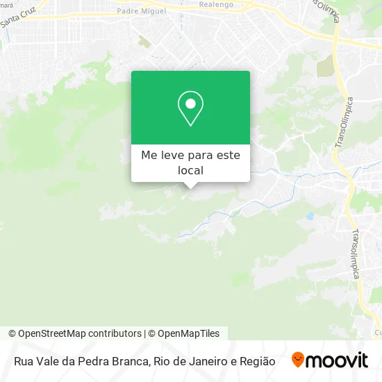 Rua Vale da Pedra Branca mapa