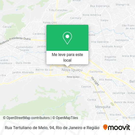 Rua Tertuliano de Melo, 94 mapa