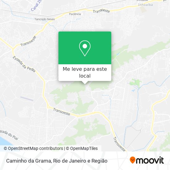 Caminho da Grama mapa