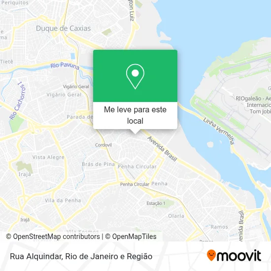 Rua Alquindar mapa