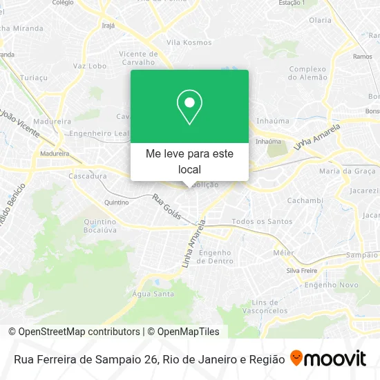 Rua Ferreira de Sampaio 26 mapa