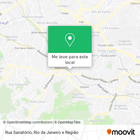 Rua Sanatório mapa