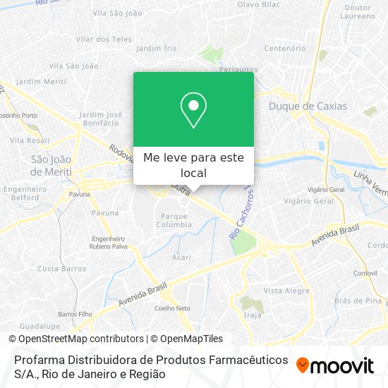 Profarma Distribuidora de Produtos Farmacêuticos S / A. mapa