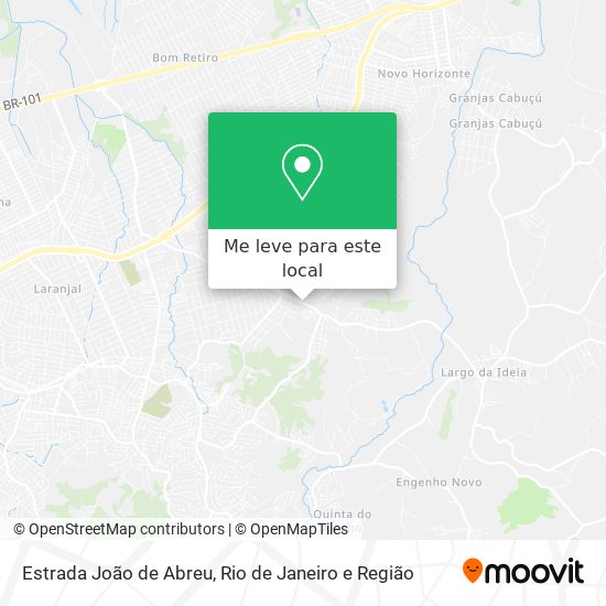 Estrada João de Abreu mapa