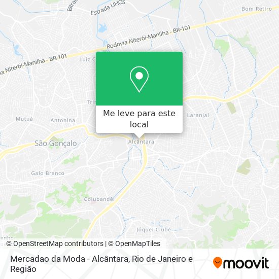 Mercadao da Moda - Alcântara mapa