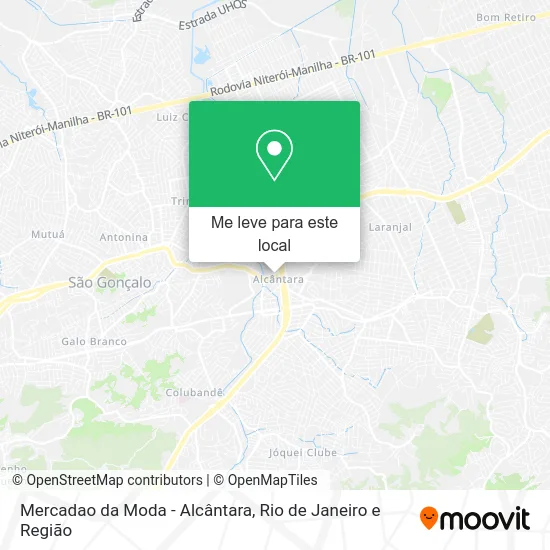 Mercadao da Moda - Alcântara mapa