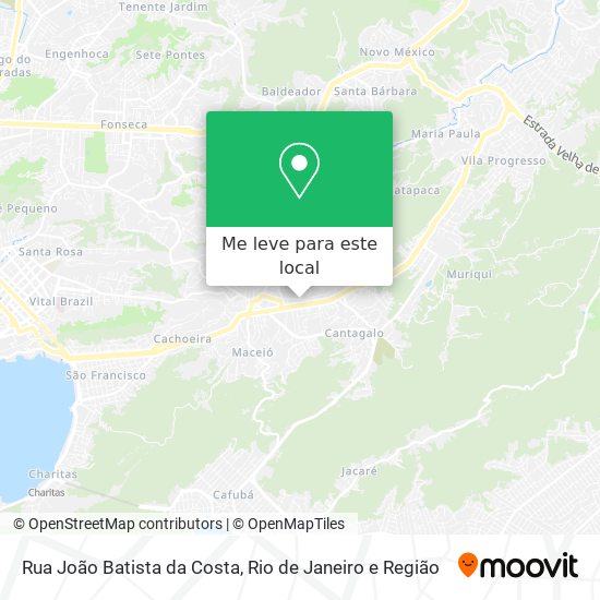 Rua João Batista da Costa mapa