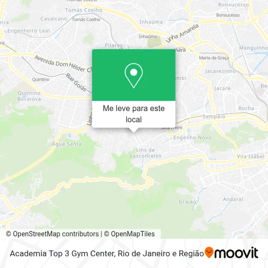Academia Top 3 Gym Center mapa