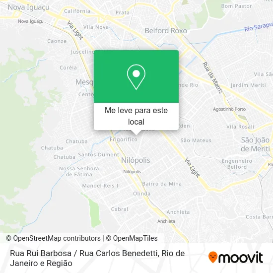 Rua Rui Barbosa / Rua Carlos Benedetti mapa