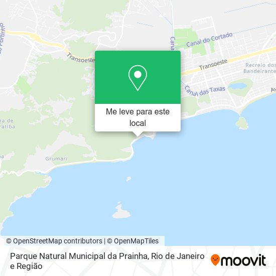 Parque Natural Municipal da Prainha mapa