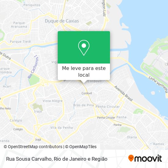 Rua Sousa Carvalho mapa