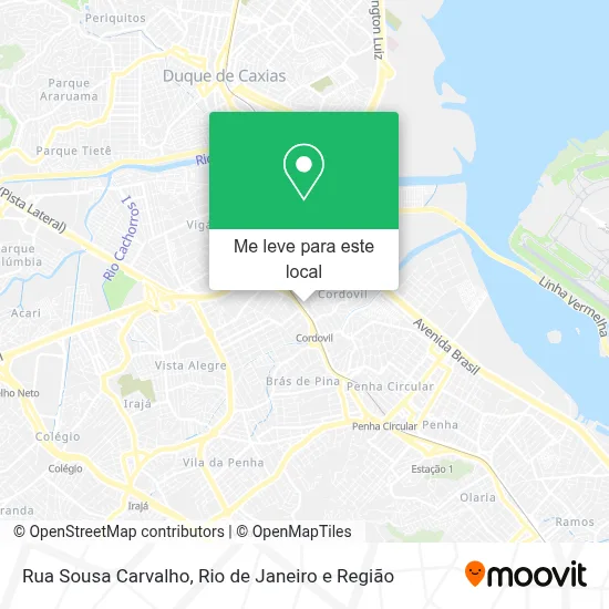 Rua Sousa Carvalho mapa